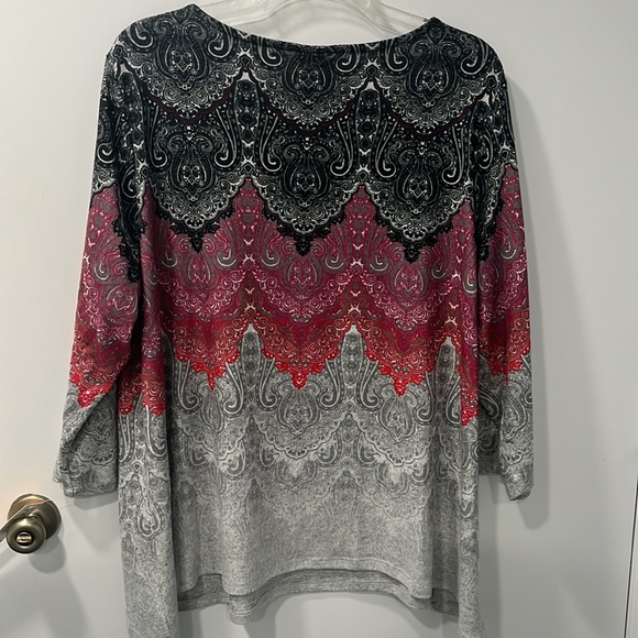 Ruby Rd Woman Cozy Vibes Long sleeve top, 2X, NWT - Picture 4 of 5
